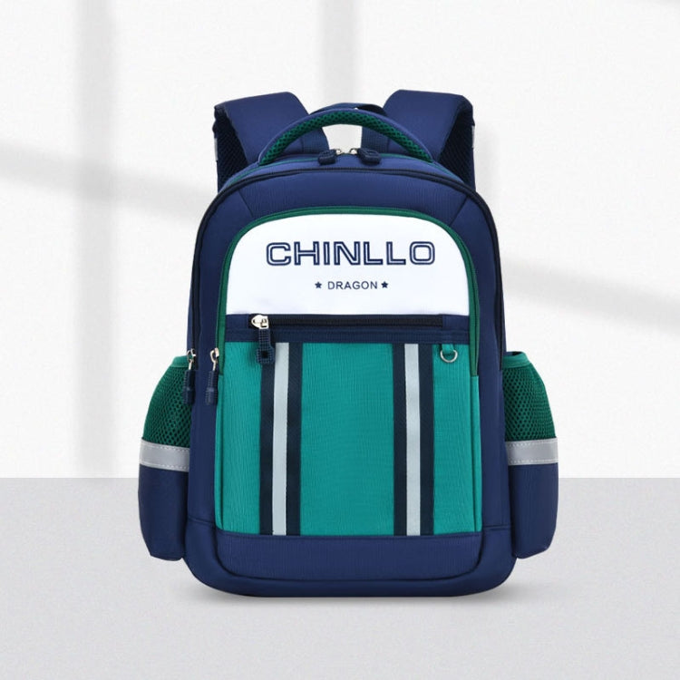 6690 Large-Capacity Multi-compartment Wear-resistant Student Schoolbag, Size: S (Green)
