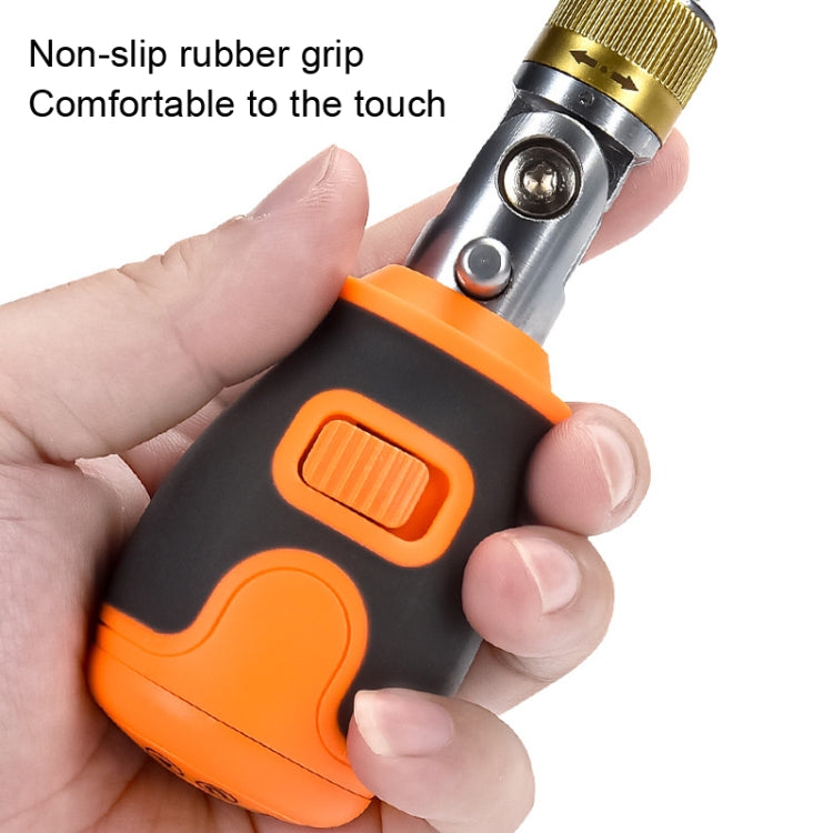 2050E 8 In 1 Portable Multifunctional S2 Batch Head Two-way Ratchet Screwdriver Set