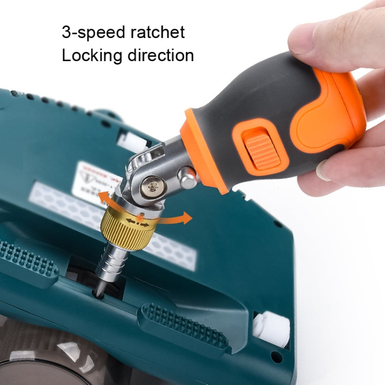 2050E 8 In 1 Portable Multifunctional S2 Batch Head Two-way Ratchet Screwdriver Set