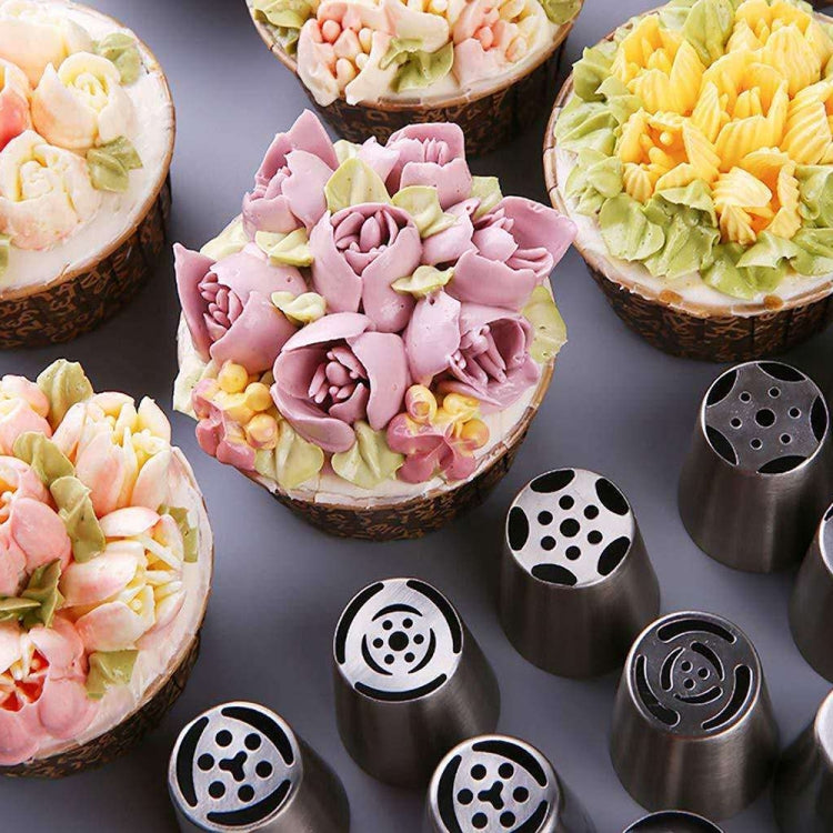 11PCS/Set Stainless Steel Laminating Nozzle Set Cake DIY Laminating Nozzle Set Baking Tools