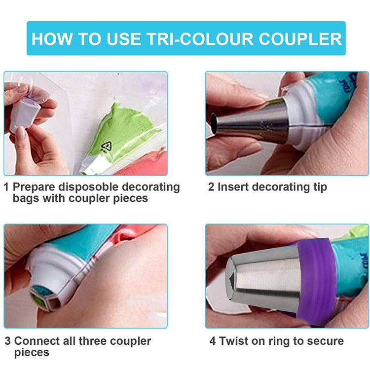 11PCS/Set Stainless Steel Laminating Nozzle Set Cake DIY Laminating Nozzle Set Baking Tools