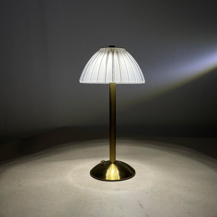USB Rechargeable Retro Desktop LED Night Light(Metal Table Lamp)