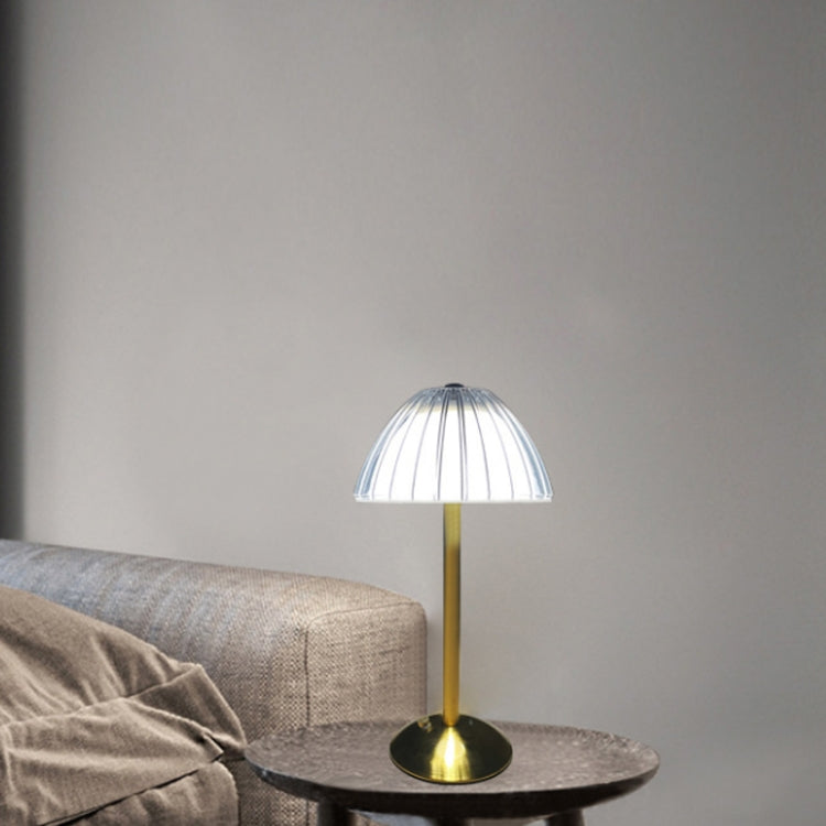 USB Rechargeable Retro Desktop LED Night Light(Metal Table Lamp)