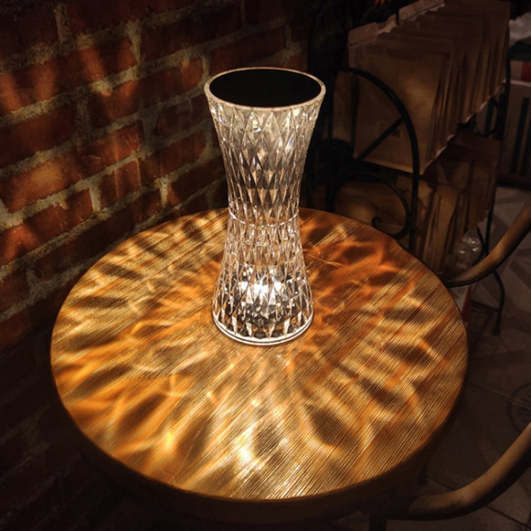 Crystal Small Barbarian Table Lamp Bedroom Bedside LED Ambient Light, Style: Touch Style