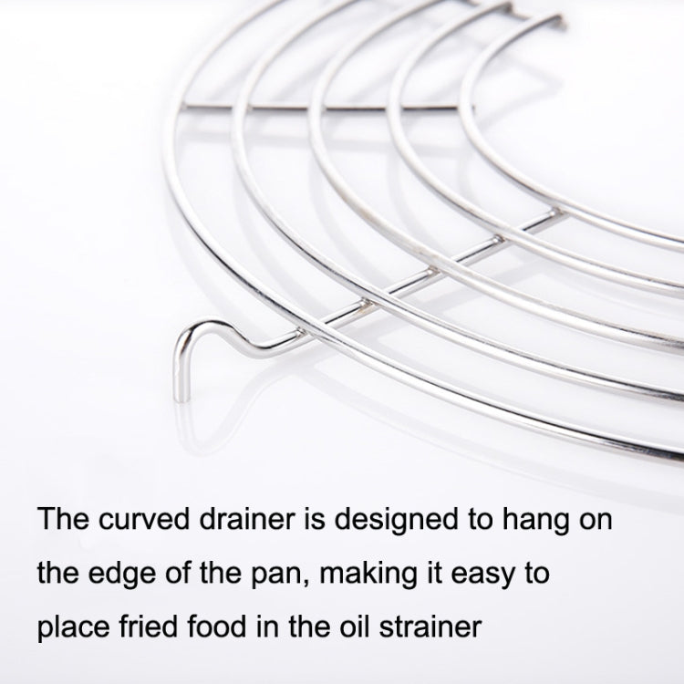 2PCS 304 Stainless Steel Semicircular Drain Rack , Size: 16cm
