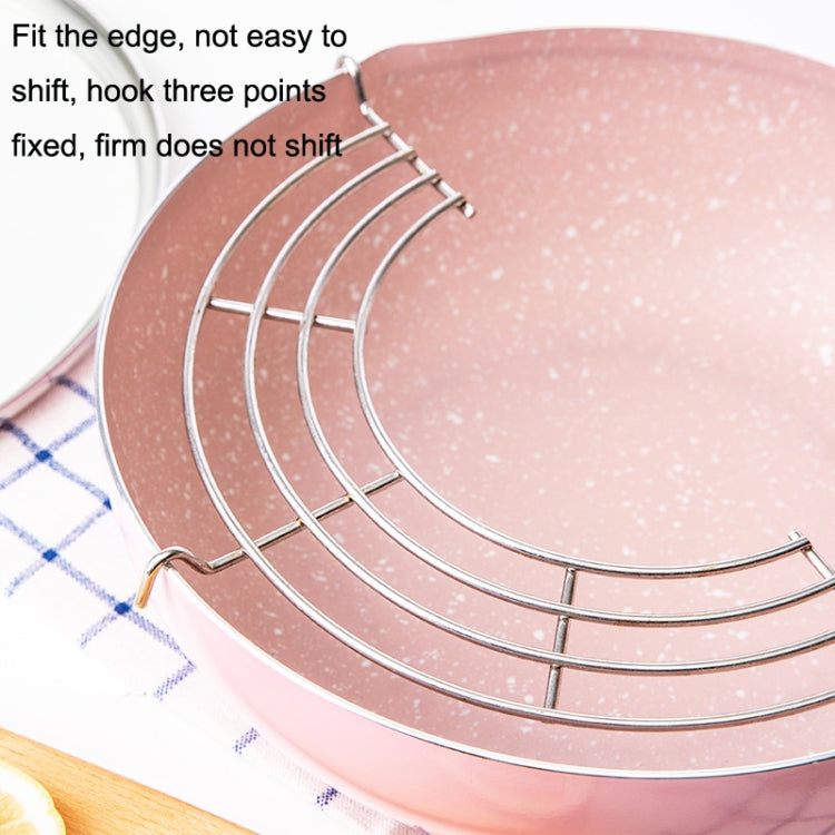 2PCS 304 Stainless Steel Semicircular Drain Rack , Size: 18cm