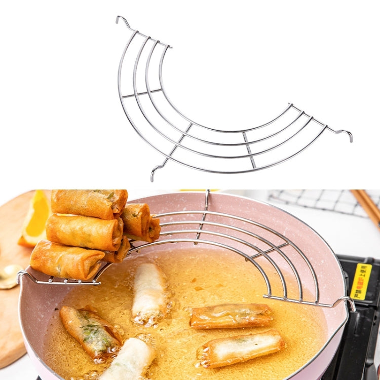2PCS 304 Stainless Steel Semicircular Drain Rack , Size: 20cm