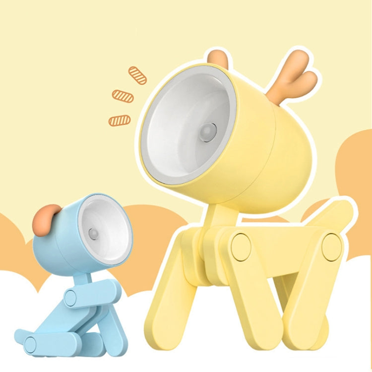 TL-23 LED Mini Foldable Cartoon Desk Lamp Pet Shape Decoration Table Lamp, Spec: Dinosaur (Dark Green)