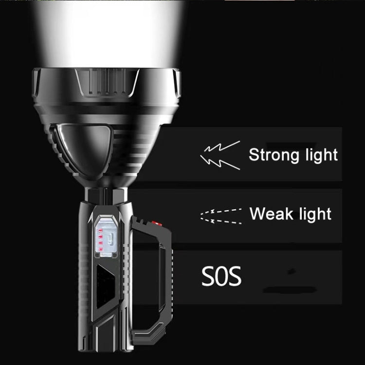 HK788 Strong Handheld Flashlight USB Rechargeable Outdoor Searchlight