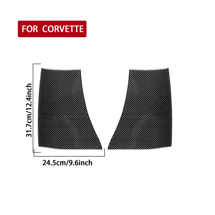 For Chevrolet Corvette C8 2pcs /Set Body Exhaust Port Sticker - Black