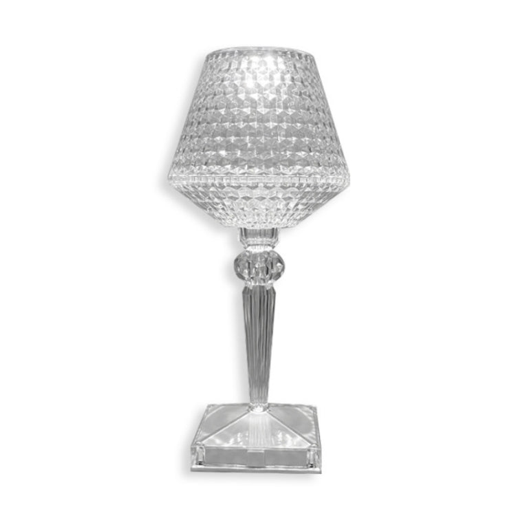 Bedside Crystal Table Lamp LED Wine Glass Night Light, Specification: 3 Color Model USB