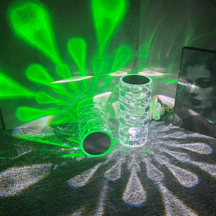 Water Drop Ambient Light Bedside LED Crystal Table Lamp, Model: RGB16 Colors Remote Control