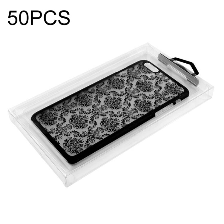 50 PCS  No Printing Full Transparent PVC Phone Case Packaging Box,Size: Small  4.7 Inch MINI