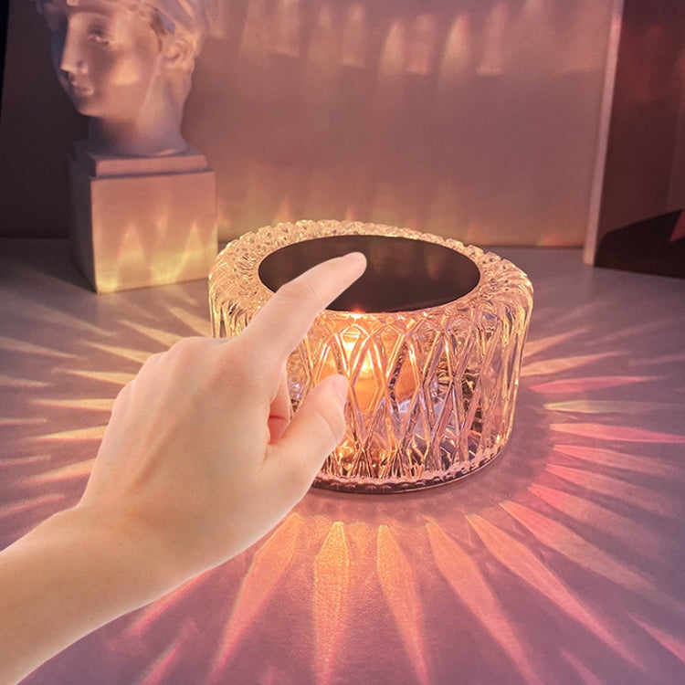 Bird Nest Crystal Table Lamp Bedroom Ambient Night Light, Model: 3 Colors