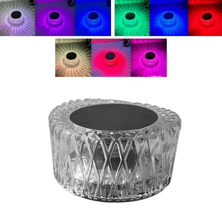 Bird Nest Crystal Table Lamp Bedroom Ambient Night Light, Model: RGB16 Colors Remote Control