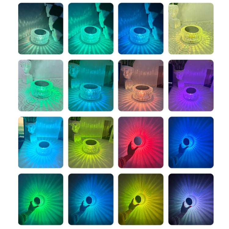 Bird Nest Crystal Table Lamp Bedroom Ambient Night Light, Model: RGB16 Colors Remote Control