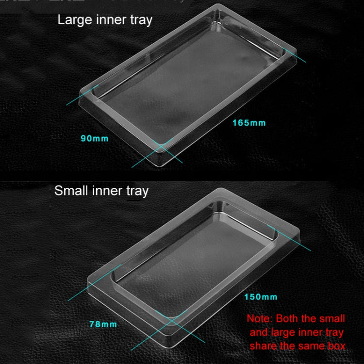 50 PCS Kraft Paper Phone Case Packaging Box  L Inner Tray   6.1-6.7 Inch
