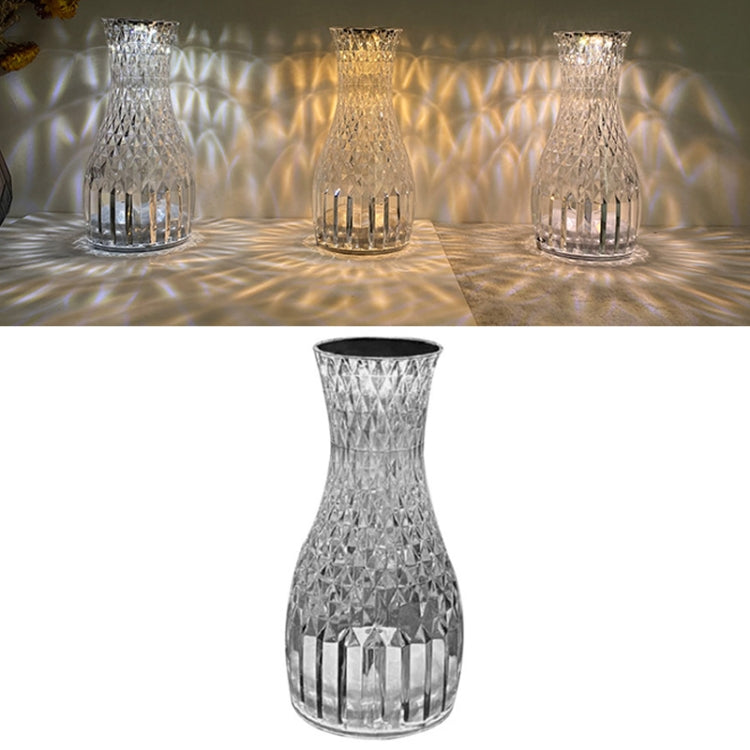 Petal Rose Light Crystal Ambient Touch Table Lamp, Model: 3 Colors