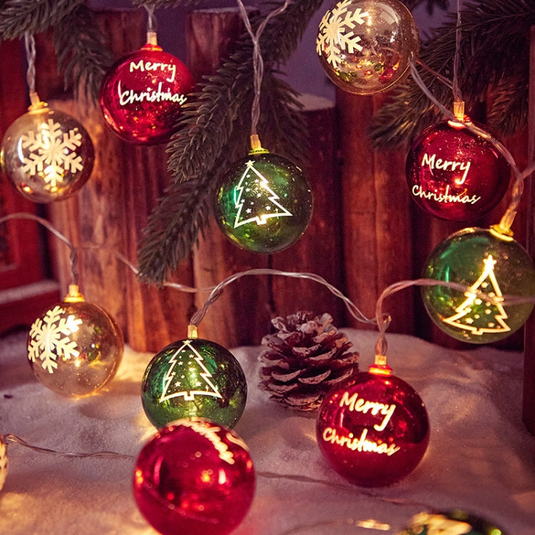 LED Christmas Decorative Ball Lights Scene Arrangement Lantern String, Spec: Battery Type 4m