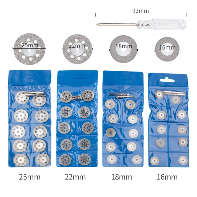 50 PCS / Set SKU03818 Diamond Cutting Blades Electric Grinding Slices
