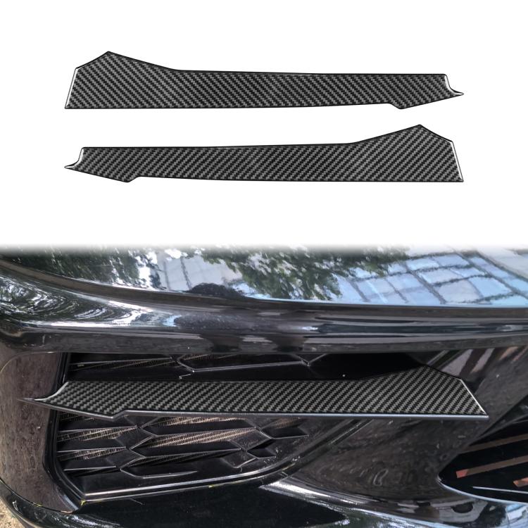 For Chevrolet Corvette C8 2pcs /Set Front Vent Sticker - Black