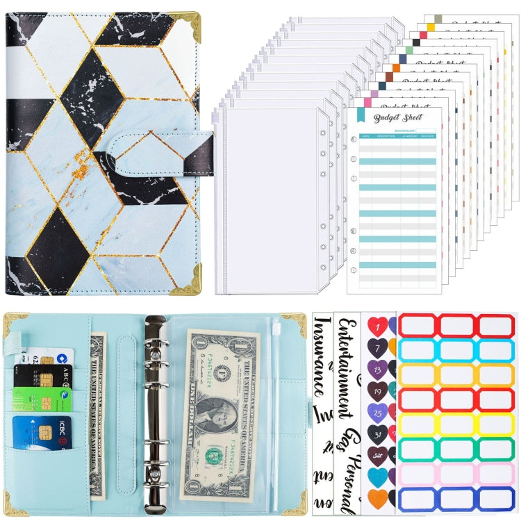A6 Leather Loose-leaf Budget Book Handbook Notepad