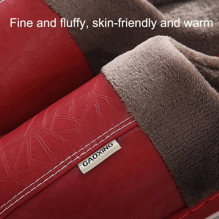 FY-AL11 Household Slippers Lovers Baotou Cotton Shoes Fleece Keeps Warm Slippers, Size: 4