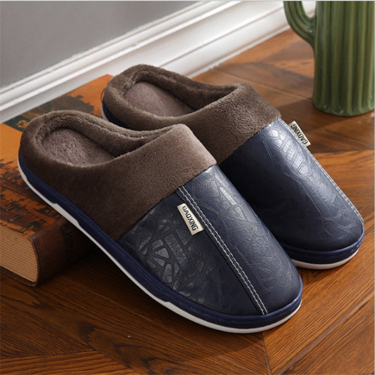 FY-AL11 Household Slippers Lovers Baotou Cotton Shoes Fleece Keeps Warm Slippers, Size: 4
