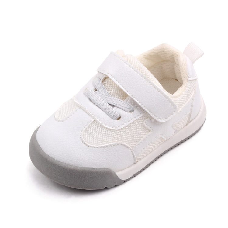 D2678 Autumn Baby Shoes Super Skin Children Sport White Shoees, Size: 16