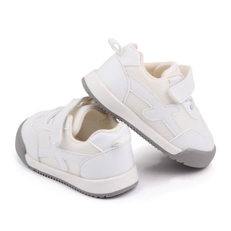 D2678 Autumn Baby Shoes Super Skin Children Sport White Shoees, Size: 18