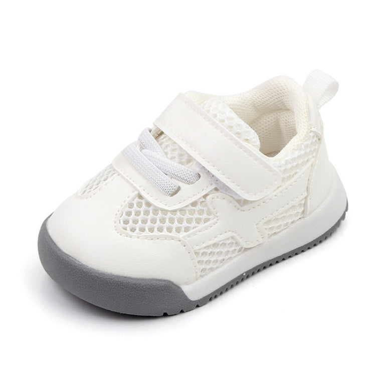 D2678 Autumn Baby Shoes Super Skin Children Sport White Shoees, Size: 18