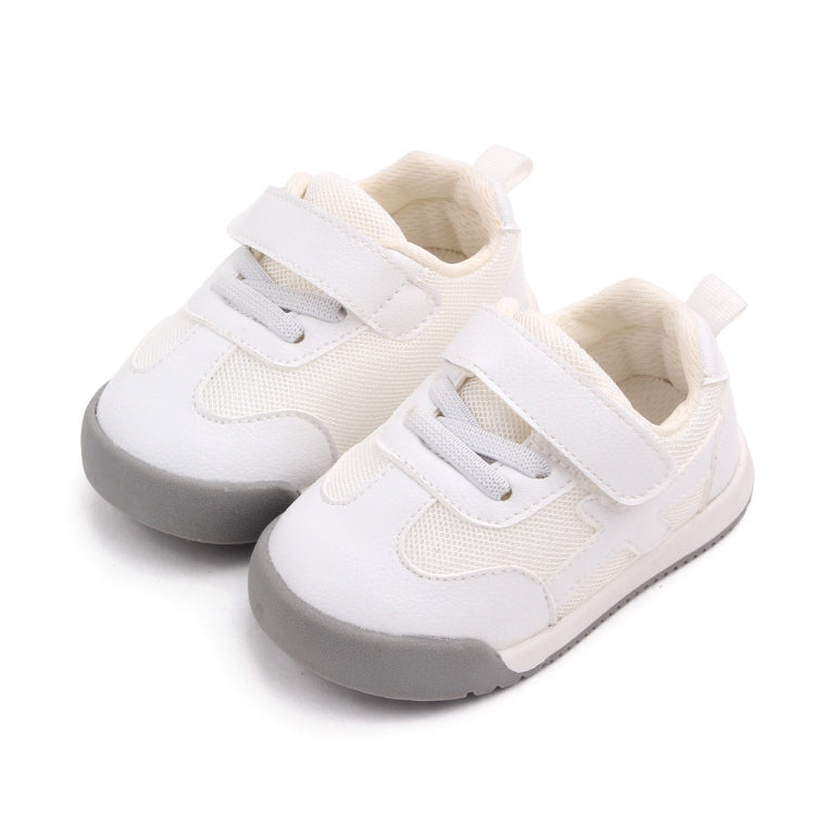 D2678 Autumn Baby Shoes Super Skin Children Sport White Shoees, Size: 19