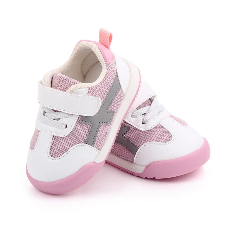 D2678 Autumn Baby Shoes Super Skin Children Sport White Shoees, Size: 19