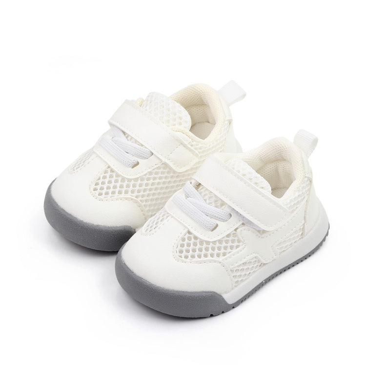 D2678 Autumn Baby Shoes Super Skin Children Sport White Shoees, Size: 19