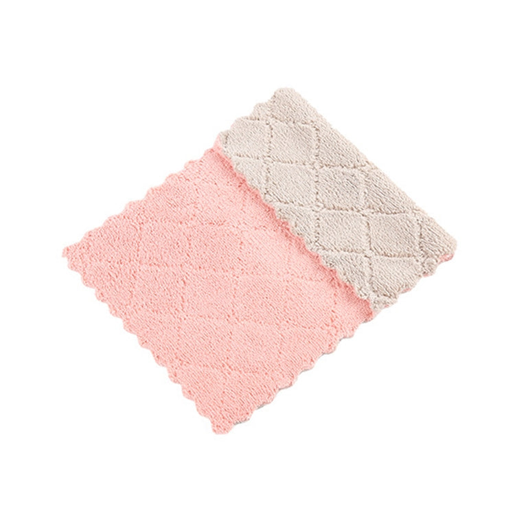 Household Kitchen Towels Absorbent Thicker Double-layer Microfiber Wipe Table Kitchen Towel Cleaning Dish Washing Cloth