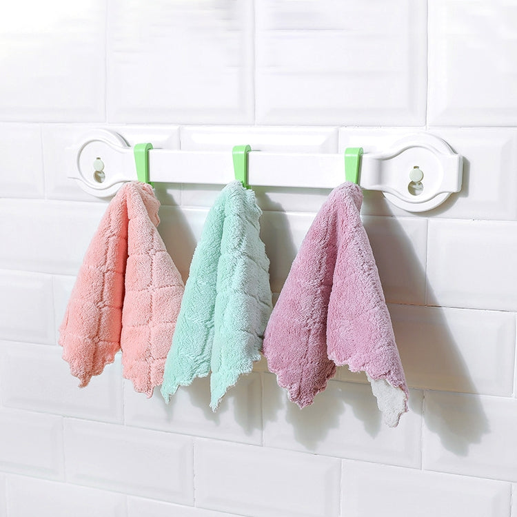 Household Kitchen Towels Absorbent Thicker Double-layer Microfiber Wipe Table Kitchen Towel Cleaning Dish Washing Cloth