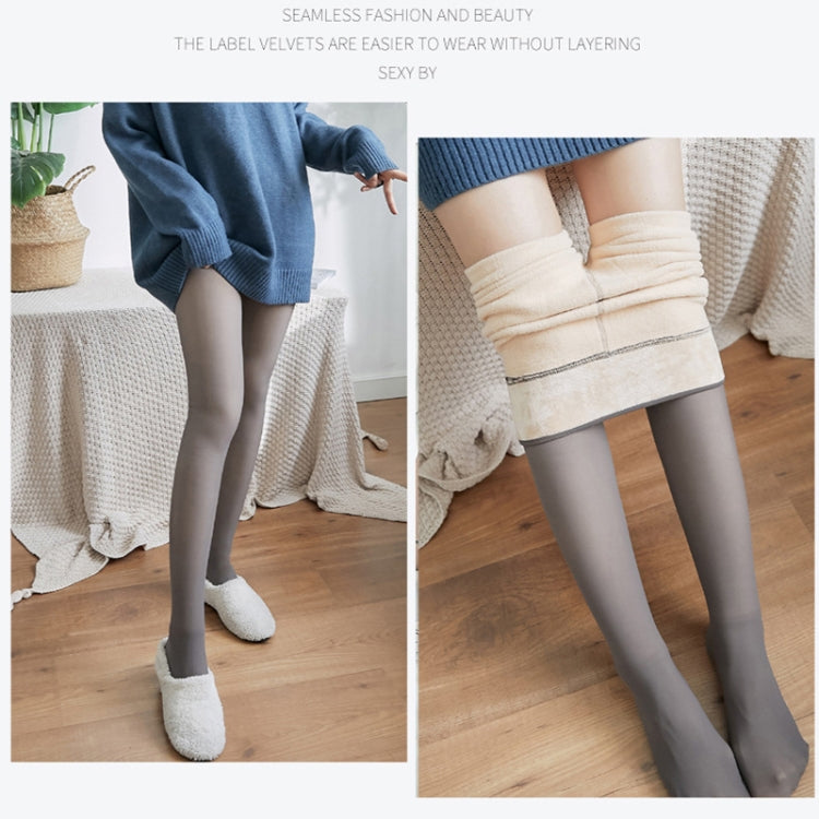 Autumn and Winter Translucent High Elastic Warm Pantyhose, Size: