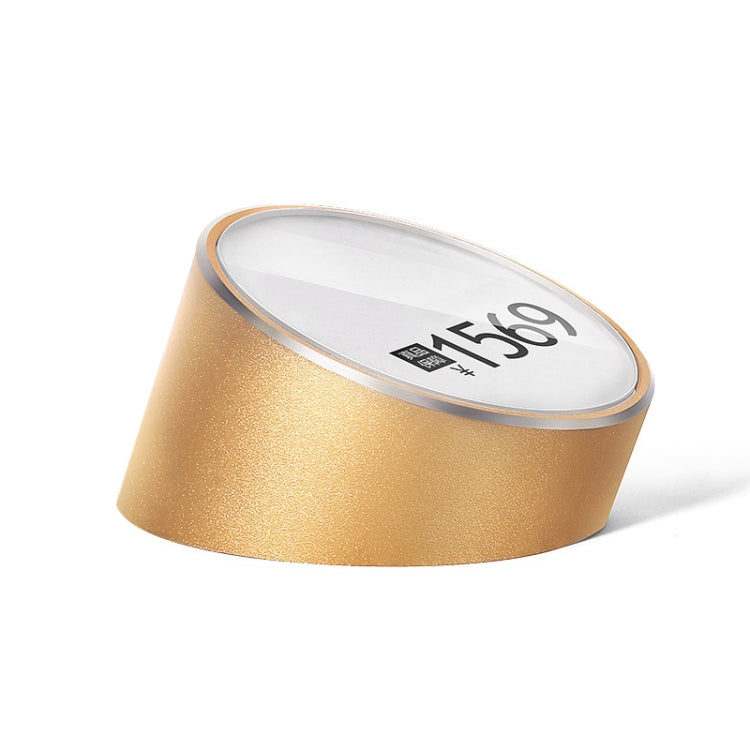 Desktop Metal Tag Price Display Board, Size: Round Large (Gold)