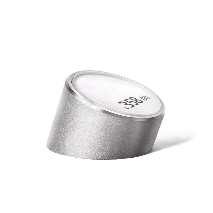 Desktop Metal Tag Price Display Board, Size: Round Small (Silver)