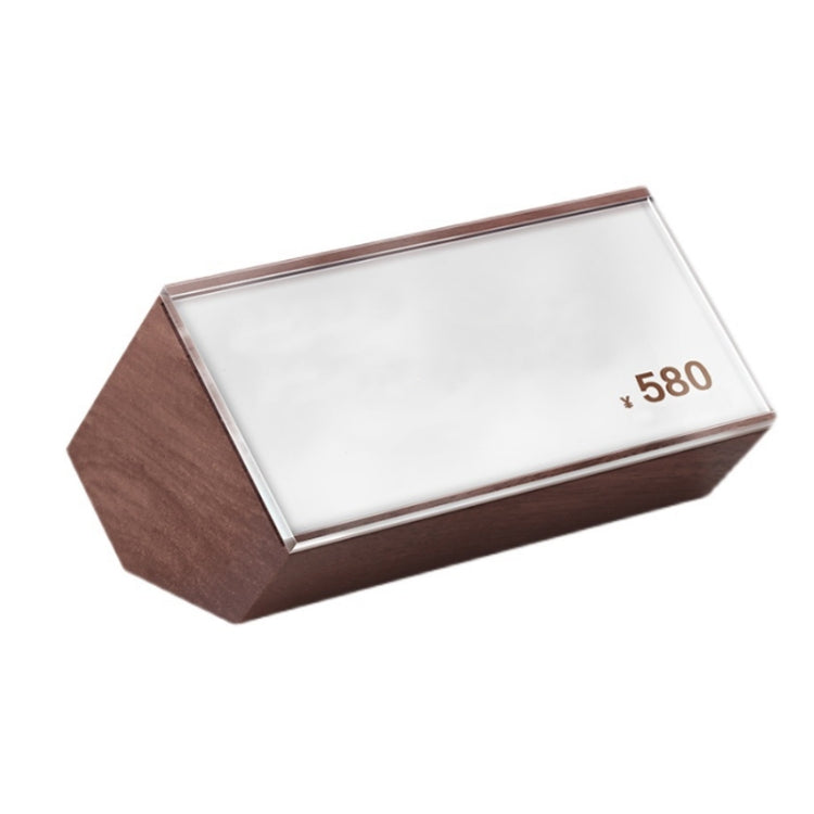 Walnut Pentagonal Jewelry Display Price Tag Board(70x32mm)