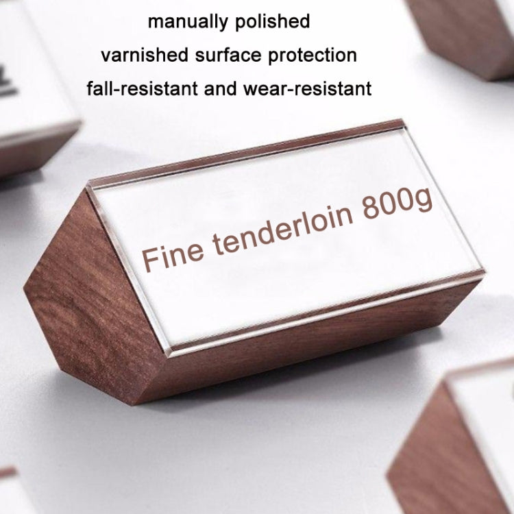 Walnut Pentagonal Jewelry Display Price Tag Board(70x32mm)