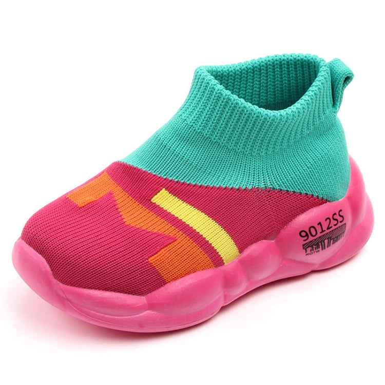 D2232 Breathable Baby Walking Shoes Fly Woven Mesh Children Casual Shoes, Size: 2