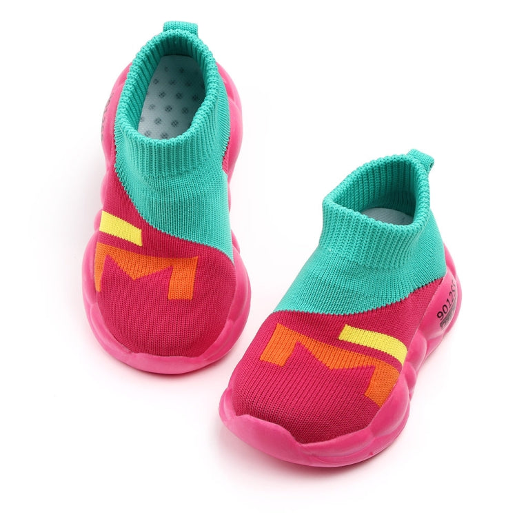 D2232 Breathable Baby Walking Shoes Fly Woven Mesh Children Casual Shoes, Size: 2