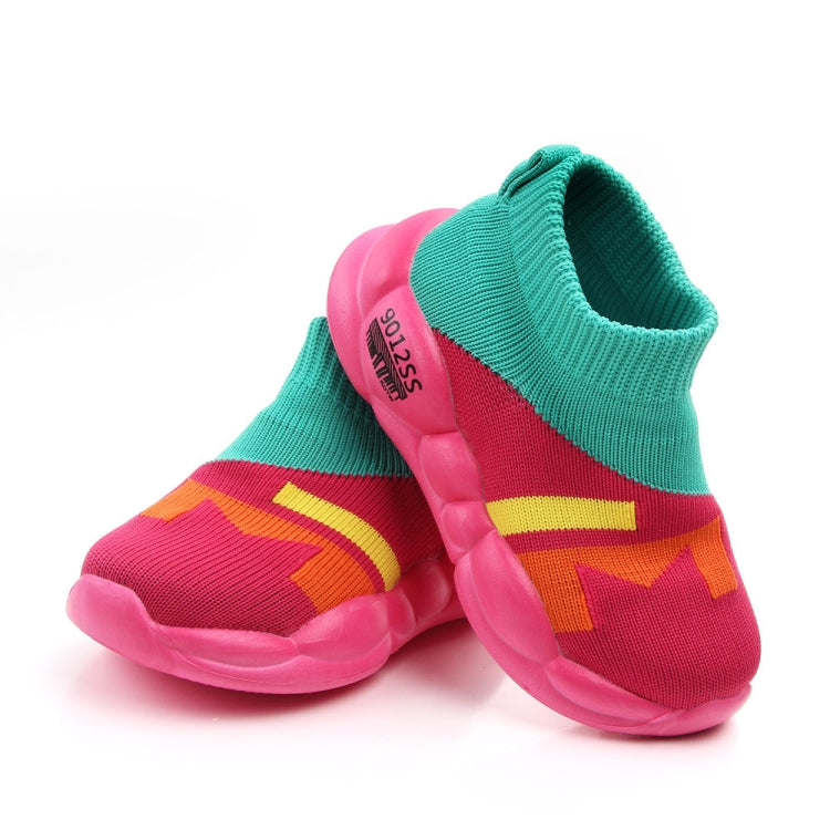 D2232 Breathable Baby Walking Shoes Fly Woven Mesh Children Casual Shoes, Size: 2