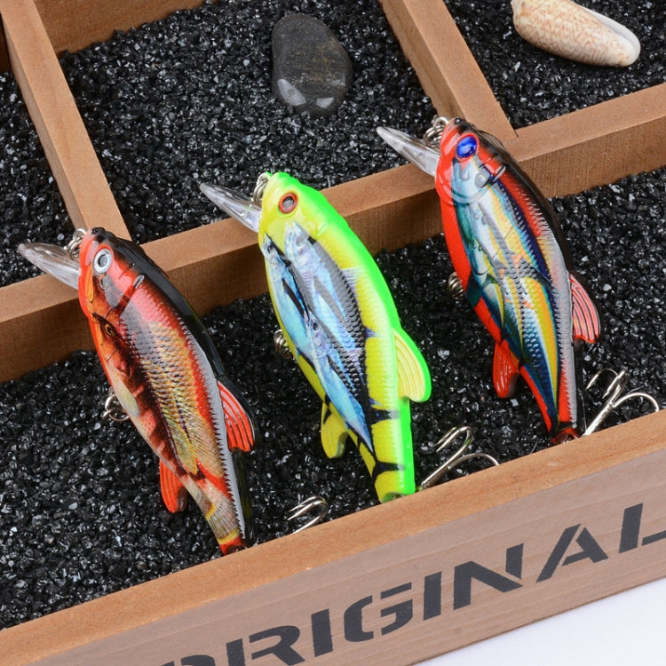 5 PCS LB72 8cm/10.9g Lure Painted Floating Bionic Lure Rattle Pearl False Lure