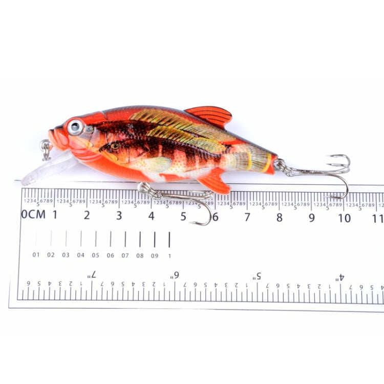 5 PCS LB72 8cm/10.9g Lure Painted Floating Bionic Lure Rattle Pearl False Lure