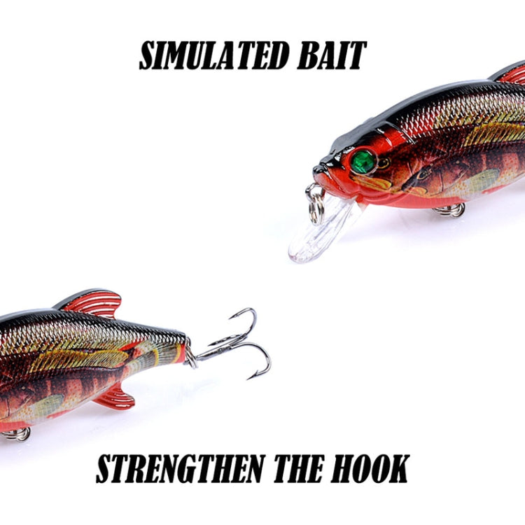 5 PCS LB72 8cm/10.9g Lure Painted Floating Bionic Lure Rattle Pearl False Lure