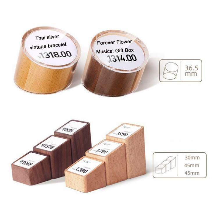 Commodity Price Display Board Tea Set Wine Label Stand, Specification: Beech (Large)