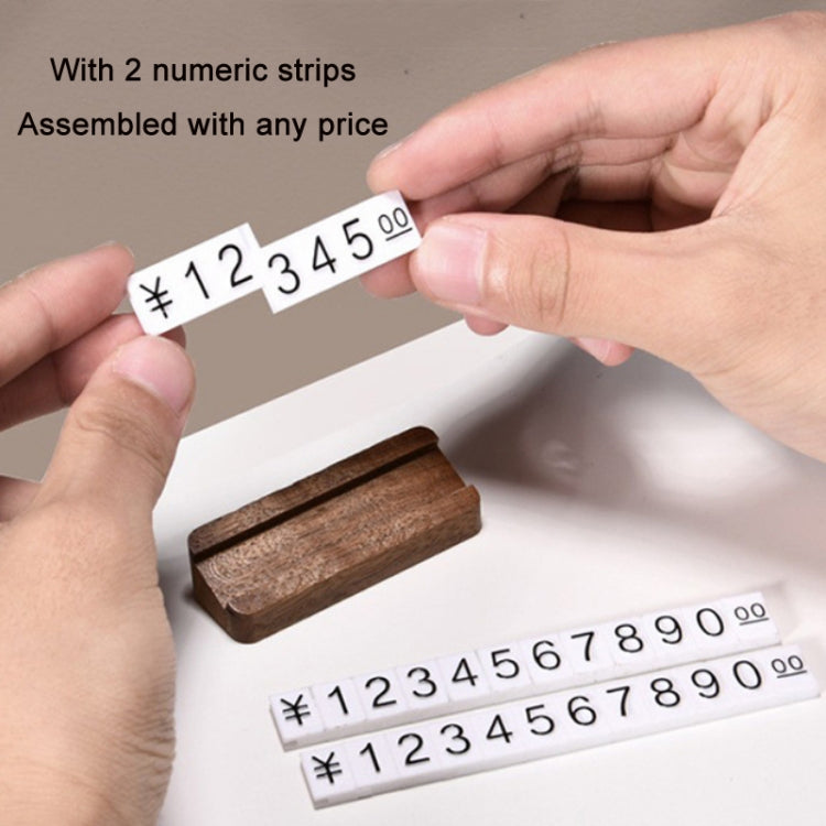 2 PCS Digital Price Display Card Jewelry Digital Price Tag