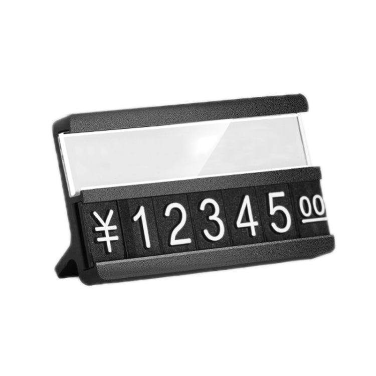 2 PCS Metal Digital Grain Price Display Micro Standing Plate, Size: